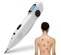 Penna per digitopressione, penna per agopuntura 10 livelli di sollievo dal dolore Agopuntura elettronica Display LCD Stimolatore ricaricabile con ago a secco