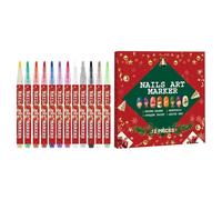 Penna Per Disegno Su Unghie - 12 Pezzi Manicure Graffiti Doodle Liner Marcatori,Penna Liner A Punta Per Il Disegno E La Pittura Delle Unghie | Per Casa Salone Di Bellezza Viaggio All Aperto Scuola Dor