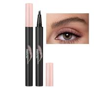 Penna per eyeliner multi-tip, pennello a forma di angolo, pennello liquido marrone chiaro, ad alta pigmento per le donne, trucco lungo per ogni giorno, Incontri, Stage, e professionale Brow Shaping