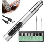 Penna per incisione elettrica: kit di attrezzi per incisione ricaricabile, mini strumento per incisione con accessori per incisione, penna per incisione fai da te, per gioielli, vetro, legno, metallo,