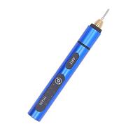 Penna Per Incisione Elettrica, Mini Penna Per Incisione in Lega di Alluminio USB Ricaricabile 3 Marce 5V Penna Per Incisione Senza Fili Portatile Macchina (Blu)