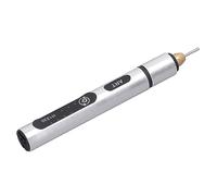 Penna Per Incisione Elettrica, Mini Penna Per Incisione in Lega di Alluminio USB Ricaricabile 3 Marce 5V Penna Per Incisione Senza Fili Portatile Macchina (argenteo)