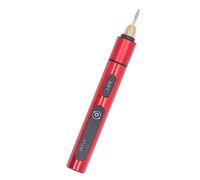 Penna Per Incisione Elettrica, Mini Penna Per Incisione in Lega di Alluminio USB Ricaricabile 3 Marce 5V Penna Per Incisione Senza Fili Portatile Macchina (Rosso)