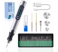 Penna per incisione ricaricabile USB con 35 bit, mini incisore elettrico, utensili rotanti senza fili, utensili rotanti incisi, gioielli, vetro, pietra, metallo, plastica, legno, resina