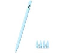 Penna per iPad (2018-2025) - ricarica rapida 2x, sensibilità all'inclinazione e palm rejection, compatibile con iPad Pro 12,9 pollici (M4/M3/M2), Air 7/6/5/4/3, 10th Gen-6th Gen e Mini 5/6/7（Blu）