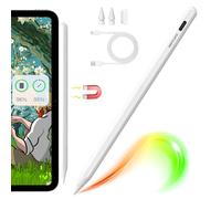 Penna per iPad A16/10/9/8/7th/Air 13''/11''/Pro 13''/12.9''/11''/Air 5/4/3rd/Mini 6/5th Gen, Matita Attiva con Ricarica Wireless Magnetica per iPad 2018-2025 (Bianco)