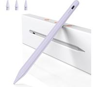 Penna per iPad,Penna per Tablet Compatibile con Apple iPad 2018-2025 Ricarica Rapida,Sensibile all'Inclinazione&Rifiuto del Palmo,Stylus Pencil per iPad 6-11,Pro 13/12,9/11'',Air 3-6,Mini 6/5