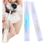 Penna per la pulizia del cane, kit per la riparazione dei denti del cane, Penna per la pulizia degli animali domestici Riparazione della penna per spazzolino da denti, Rinfresca l'alito Forniture per