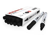 Penna Per Lavagna Bianca Zebra Z-WM Punta A Bullo Nera 2.0mm Confezione Da 12