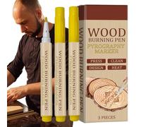 Penna per legna - penna per incisione calda su legno, strumento di combustione dettagliato per pirografia artistica, marcatore di fuoco per operazioni Do It Yourself | manuale marcatore p