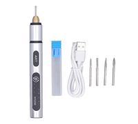 Penna per macchina per incidere ricaricabile, mini macchine per incisione elettrica per incisione Utensili rotanti a batteria Mini set di utensili rotanti Kit mini smerigliatrice (Argento)