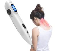 Penna per Massaggio E Agopuntura Ricaricabile, Penna Elettronica con Sonda Intercambiabile, 3 modalità di Uscita E Rilevamento Intelligente dei Punti di Agopuntura per Ufficio, Tempo Libero