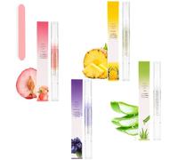 Penna per olio per cuticole per la cura delle unghie,penna per olio per unghie 4PCS con ingredienti naturali,olio per cuticole per unghie,cuticola per olio per unghie per riparare screpolata