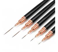 Penna per pennelli per unghie 5 pezzi/set Pennelli per nail art Set Disegno a strisce allungate professionale