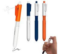 Penna per pistola ad acqua 4pcs, giocattoli per lo scherzo della pistola ad acqua a forma di penna 2 in 1 Punpo da sfera retrattile di divertimento con funzione di spray per i giocattoli per ufficio