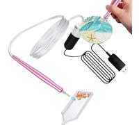 Penna per pittura artistica con strass, penna elettrica per pittura con strass, per progetti creativi, applicatori di adsorbimento per scuola, lezioni scolastiche, eventi all'asilo