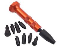 Penna per riparazione ammaccature: strumento per toccare verso il basso | Rubinetto per rimuovere ammaccature | Penna a sfera in metallo per ammaccature auto con 9 forme di punte | Kit di utensili