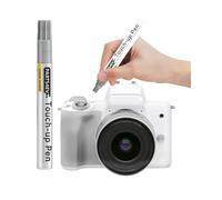 Penna per ritocchi bianca, compatibile con corpi fotocamera in metallo, penna per riparazione rapida di graffi su fotocamere reflex e di sistema, include punta di ricambio