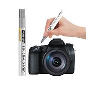 Penna per ritocchi di colore grigio francese, compatibile con corpi di fotocamera in metallo, per riparare rapidamente graffi su fotocamere reflex e di sistema, include punta di ricambio