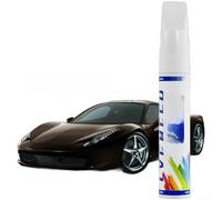 Penna per ritocchi per riparazione graffi con pennello a doppia punta e accurata per la formula di corrispondenza dei colori, nero, bianco, argento, rosso, blu, marrone, oro, bianco perlato, flacone