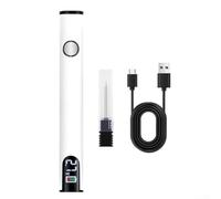 Penna per saldatore portatile con display a LED, regolabile a 3 velocità, alimentazione USB, compatibile con filettatura 510, calore rapido per elettronica, fai da te e riparazioni in movimento