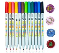 Penna per sigillo di cera, Ioggtser 12 PCS penna di colore metallico per decorare il modello di sigillo di cera, penna di cera premium per la cera di sigillatura della busta di nozze