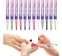 Penna Per Smalto Per Unghie,12 Colori Penna Gel Per Smalto Per Unghie 3D | Marcatori Per Puntinatura - Per Matrimonio Per Occasioni Formali Per Salon Per Manicure Per Feste Per Festival Per Via