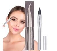 Penna per sopracciglia a due poti, due matite per sopracciglia - Penna per sopracciglia a biforcatura resistente all'acqua a due punte da 0,8 ml - Prodotto cosmetico, trucco per gli occhi, pennello pe