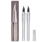 Penna Per Sopracciglia A Due Poti - Due Matite Per Sopracciglia, Punta A Biforcato A Due Punte Lunga Durata 0,8 Ml | Strumento Per La Cura Della Bellezza Eye Trucco Per Il Volto Del Colore Del Colore