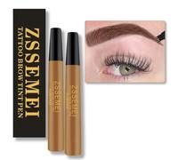 Penna per sopracciglia impermeabile - Matita per sopracciglia con microblading, durata 24 ore, crea un aspetto naturale (Auburn - 2 PCS)