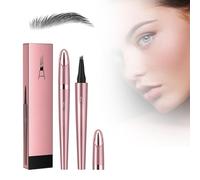Penna per sopracciglia microblading, penna per contorno matita liquida per sopracciglia a quattro artigli 3D microblading, matita per tatuaggi con matita per sopracciglia microblading (Grey #3)