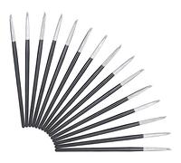 Penna per Strumenti per Scolpire l'argilla Siliconica, Pennello in Silicone Strumenti per Scolpire il Silicone 3 Set Silicone per Legno per Rimuovere Segni
