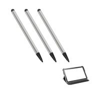 Penna per tablet - 11,5 cm capacitiva nero/argento/ , 3 pezzi, strumento di input digitale, accessorio per interazione dello schermo, perfetta per la creazione artistica, prendere appunti sul