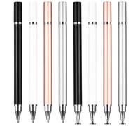 Penna per Tablet, 8 Pz Penna Touch, Penna Stilo a Doppia Punta con Penna a Sfera Compatibile con tutti i Telefoni/Tablet, per iPhone/iPad/Samsung/Lenovo/Xiaomi/Android/Huawei ecc.