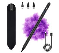 Penna per Tablet Android Universale - Compatibile con Samsung/Lenovo/Huawei/Mi/iPhone e Altri Telefoni Cellulari, Stilo Sensibile All'Inclinazione (Nero)