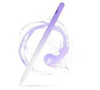 Penna per tablet, digitale, penna stilo per touch screen, compatibile con iPhone, Samsung/Android Smart Phone, penna magnetica ricaricabile per tablet, scrittura e disegno (viola sfumato)