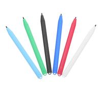 Penna per Tavoletta LCD in Plastica 6 Pezzi per Ragazzo Ragazza | Punta Sicura per Schermi, Bordi Arrotondati e Superficie Liscia, per Disegno e Pratica Artistica