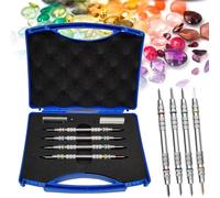 Penna per Test di Durezza Mohs, Kit Tester AntiGraffio a 2-9 Livelli, con 4 Penne di Durezza E Scatola di Immagazzinaggio, Testando La Durezza Mohs su Superfici di Vari Materiali, per Ceramica