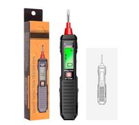 Penna per tester di tensione AC12 300V Display LCD ad alta precisione Tester elettrico senza contatto con luce LED per elettricisti Appassionati di fai da te Nero