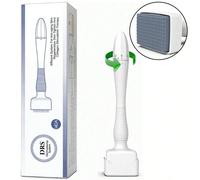 Penna per timbro di bellezza con microaghi regolabili, alternativa al rullo con microaghi, testina con aghi da 0,25 mm, adatta per la cura della pelle del viso e del corpo e per la crescita dei capell