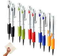 Penna per torcia 10pcs, Penne a sfera LED UP da 5, 5 pollici Penne a inchiostro nero per scrivere in Penna Darkflashlight