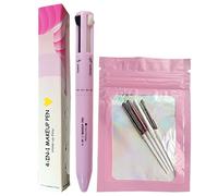 Penna per trucco 4 in 1 con ricarica di ricambio Penna di bellezza compatta con eyeliner, matita per labbra, matita per sopracciglia ed evidenziatore per donne Ritocco da viaggio