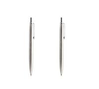 Penna per ufficio Penna a sfera in metallo commerciale Penna a sfera automatica con nucleo di cancelleria regalo Penna a sfera automatica per ufficio scolastico 0,7 mm RiUn design semplice e raffinato