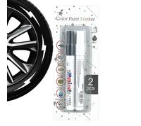 Penna per vernice auto - Pennarello per vernice per pneumatici | Set di matite per riparazione graffi automatici portatili | Corri automobilistici multifunzione ad asciugatura rapida | Accessori
