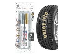 Penna per vernice auto - Pennarello per vernice per pneumatici | Set di matite per riparazione graffi automatici portatili | Corri automobilistici multifunzione ad asciugatura rapida | Accessori
