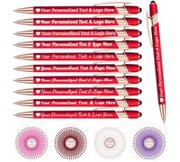 Penna Personalizzata con Incisione Nome Logo 10 Penne Personalizzate Penna Touch Regali Ufficio Datore Di Lavoro Sacerdote Testimone Nozze Laurea, Rosso