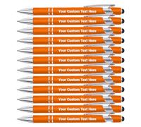 Penna Personalizzata, Penna Personalizzata con Incisione Nome/Logo/Texto, Penna Personalizzata Touch Commerciale, Regalo for Uomo Donna, Laurea, Matrimonio, Natale, Ufficio-Curcuma