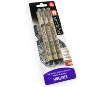 Penna Pigma Micron Sakura Fineliner Pigment Nero Grafico 0.3/0.5mm Pacco Da 3