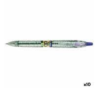 Penna Pilot Ecoball Plastica riciclata Azzurro 1 mm (10 Unità ) NEW