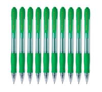 Penna Pilot Super Grip Retrattile Verde a Inchiostro a Olio